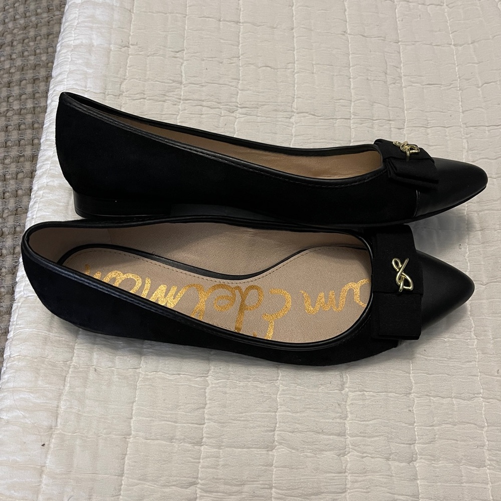 Sam Edelman black suede flats size 9.5